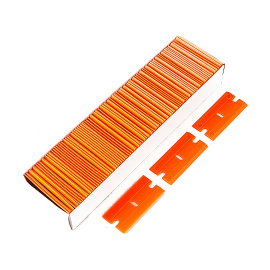 Пластиковые плоские оранжевого цвета 100шт коробка Размер: 39 см x 18 см